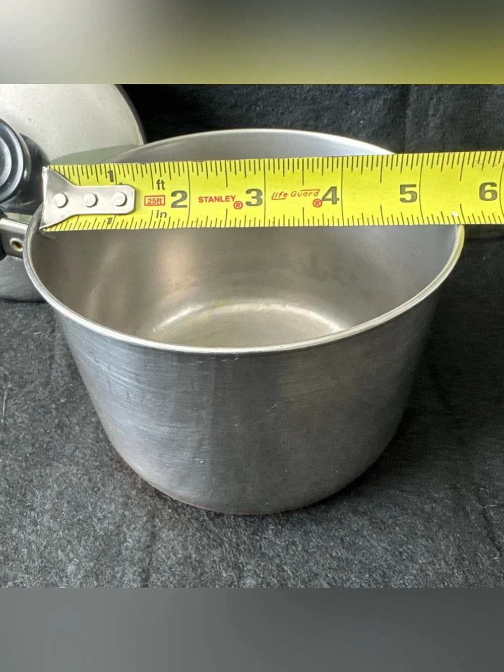 Vintage Revere Ware Sauce Pan Pot 1.5 QT Copper Bottom Clinton, IL USA W/Lid